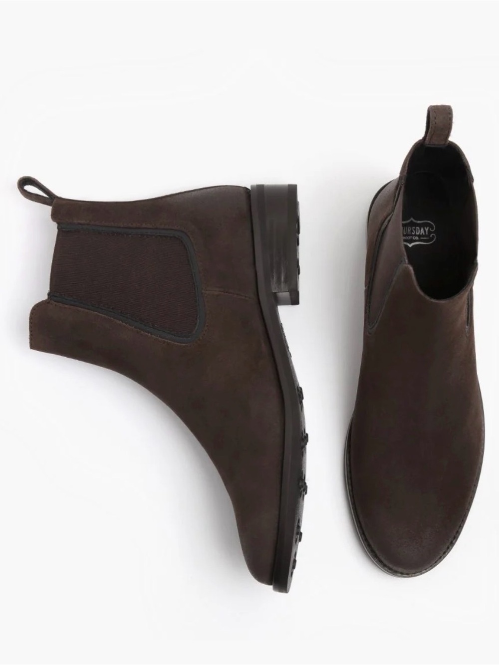 Thursday Boot Co The Duchess Suede Boots Dark Brown Size 7